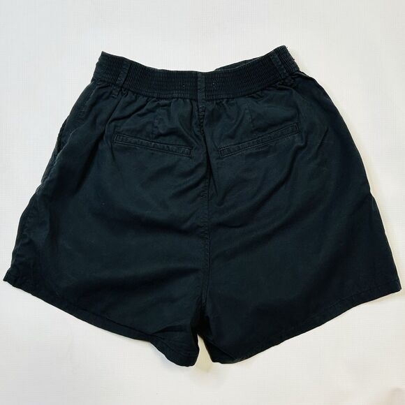 Good American A Line Drapey Trouser Short Size 2 Black 25”x4” 90s Y2K Pleated - Picture 4 of 14